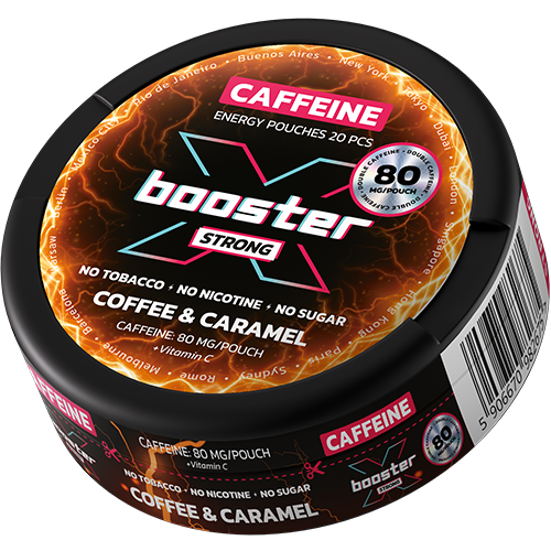 X-Booster Coffee & Caramel 80mg caffeine (nic free)