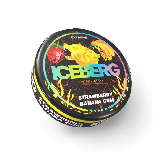 Iceberg Braškių bananų guma 130mg