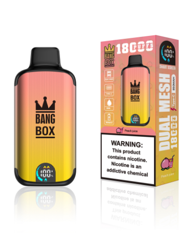 Bang Box 18k pūstos persikų sultys 50mg